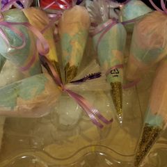 A picture of Cotton Candy Unicorn horns.