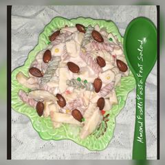 A picture of Almond Fusilli Pasta Fruit Salad.