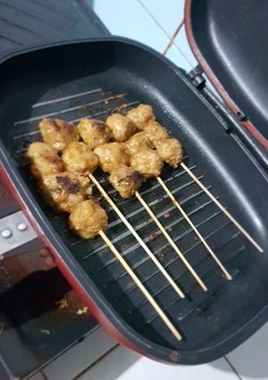 Foto resep Sate bakso #BikinRamadanBerkesan