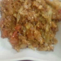 A picture of Brinjal bhartha.