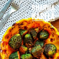 A picture of Bharwa karela.
