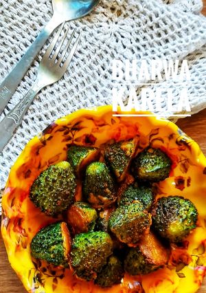 A picture of Bharwa karela.
