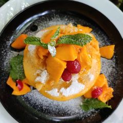 A picture of Mango cake.
