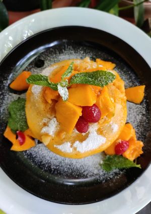 A picture of Mango cake.