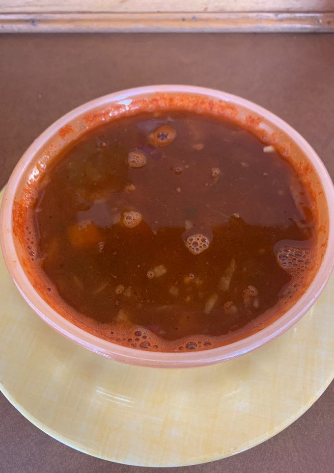 Una foto de Caldo de camarón