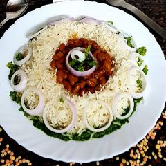 A picture of Masala Beans and rice #MyRiceDishContest.