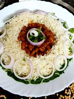 A picture of Masala Beans and rice #MyRiceDishContest.