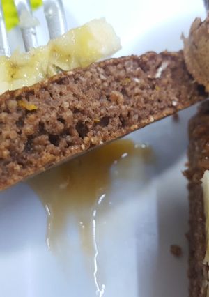 Una foto de Hotcakes de Avena, chocolate y Banana (4 unidades)