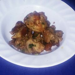 A picture of Pan fried pork.