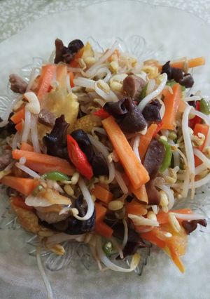 Foto resep Tumis tauge jamur segar
