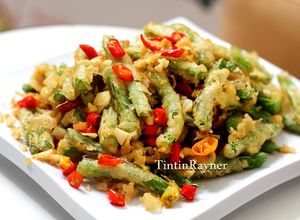 Foto resep Buncis Cabai Garam kilat khas Chinese Resto 