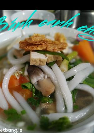 Hình của món Bánh canh chay.