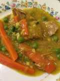 Guiso de carne al azafrán