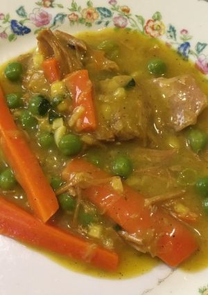 Una foto de Guiso de carne al azafrán