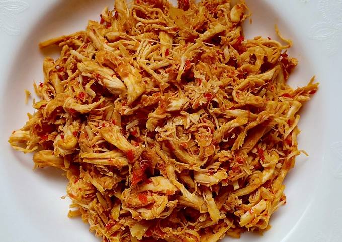 Standar Resep memasak Ayam Suwir Gongso dijamin sempurna