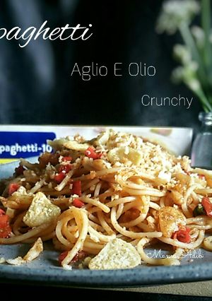 Foto resep Spaghetti aglio E Olio crunchy
