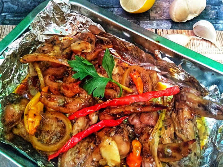 Resep Garlic lemon chicken wings yang Bisa Manjain Lidah