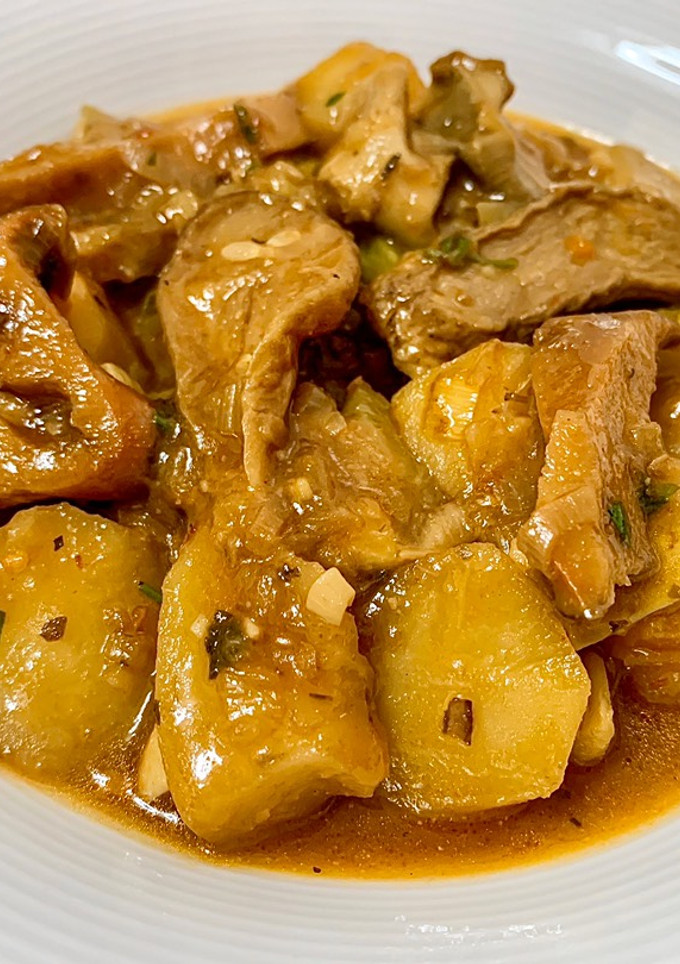 Una foto de Setas con patatas