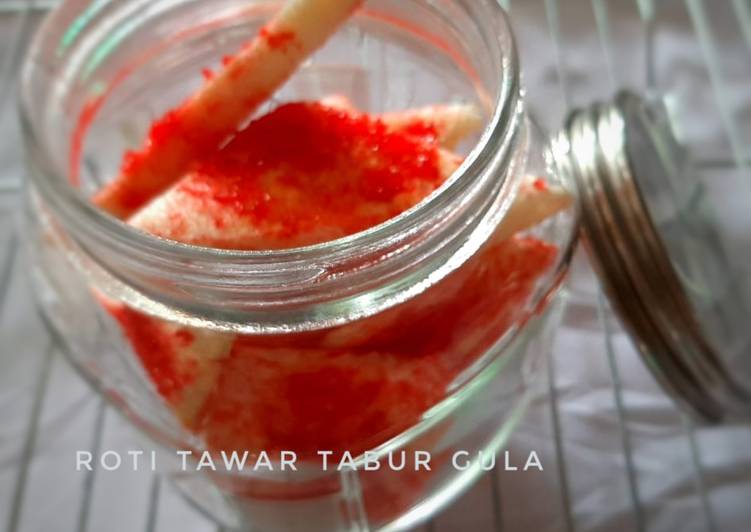 Resep Roti Tawar Tabur Gula Pasir Strowberry Anti Gagal