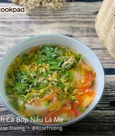canh cá bớp lá me