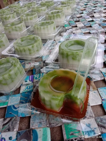 Cara Mudah Membikin Resep 28. Judul : puding cendol yang Bikin Ngiler Anti Ribet, Mantap