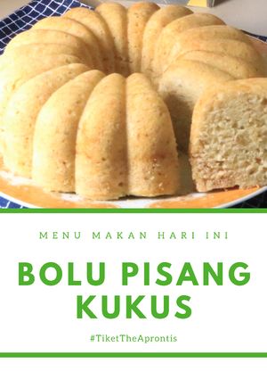 Foto resep Bolu pisang kukus anti gagal takaran gelas