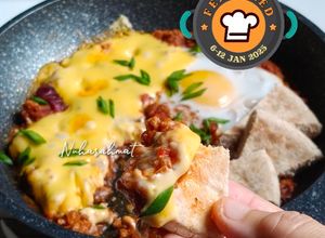 Gambar Shakshouka Roti Pita