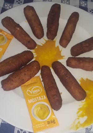 Una foto de Croquetas de jamón y pollo
