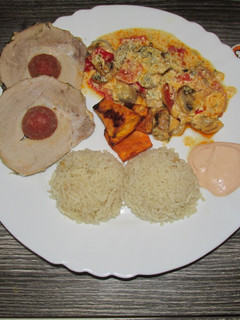 Kolbászos karaj recept fotója
