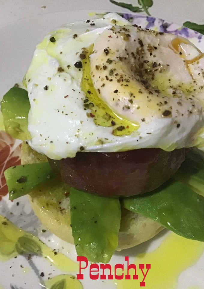 Una foto de Plato fresco de flor de aguacate