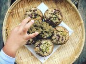 Une photo de dessert matcha