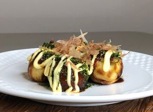 Foto de Takoyaki (bolinho de polvo)