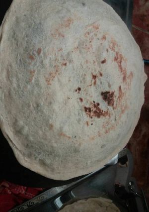 صورة لوصفة خبز الصاج