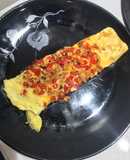 Claras de huevo con vegetales (desayuno rápido y delicioso)