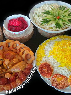 عکسی از دستور خورش به و آلو 🌸