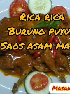 Foto resep Resep RICA-RICA BURUNG PUYUH SAOS ASAM MANIS