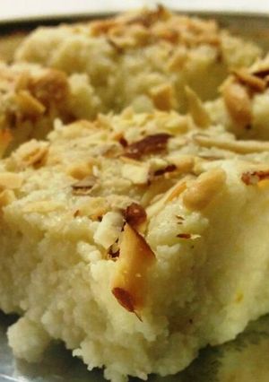 A picture of Kalakand / Milk burfi.