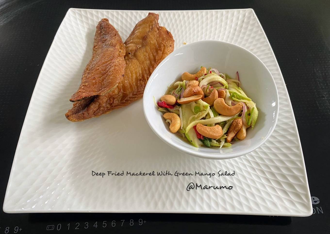 Deep Fried Mackerel With Green Mango Salad