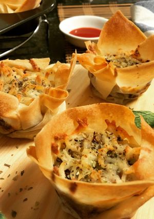 A picture of Lasagna Soya Cupcakes.