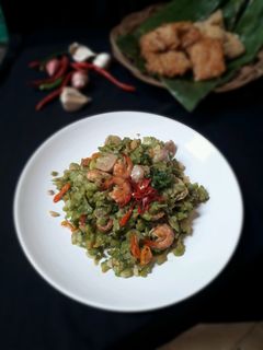 Foto resep Oseng Pare udang bakso #Pedulikankerpayudara