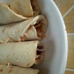 A picture of My homemade shawarma.