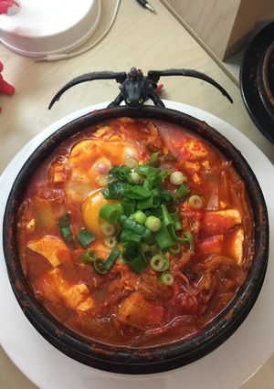 Foto resep Sup Kimchi Tahu Korea (Sundubbu Kimchi Jjiggae)