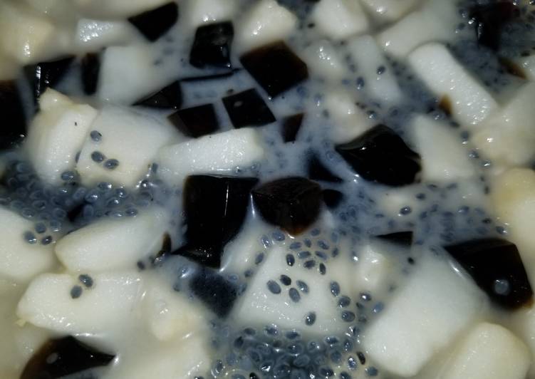 Cara Gampang Menyiapkan Es timun suri cincau, Bikin Ngiler