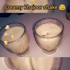 A picture of Creamy khajoor shake.