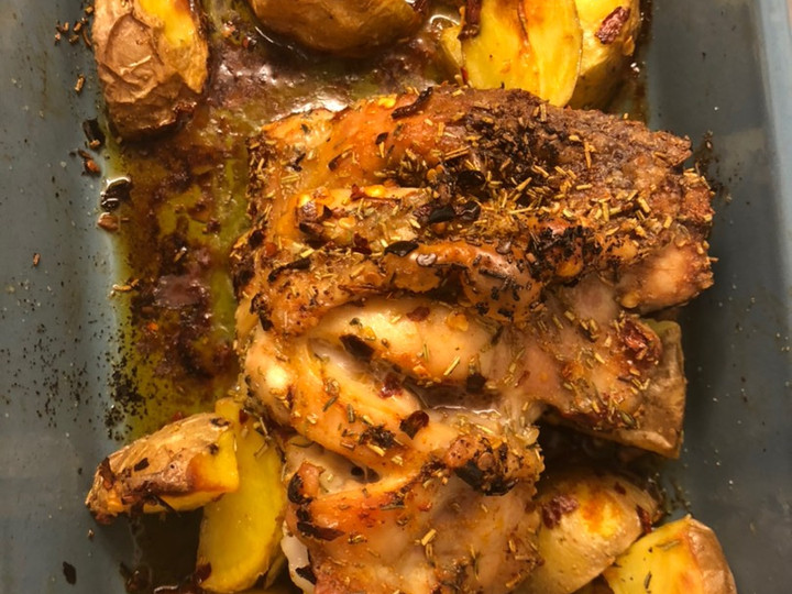 Standar Bagaimana cara memasak Roast Chicken (Ayam Panggang- dengan oven)  enak