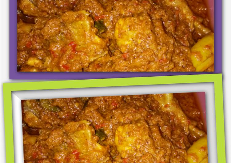 Rendang Daging ayam Bumbu Ulek tanpa bumbu instan �?��?