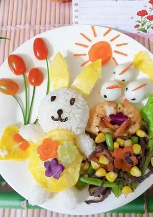 Hình của món Cơm Phần"Thỏ Con Xinh Xắn".