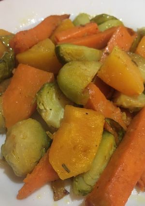 Una foto de Verduras asadas con especias