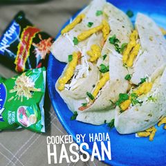 Chicken pockets 😋 with kurukure twist A picture of Chicken pockets 😋 with kurukure twist.
