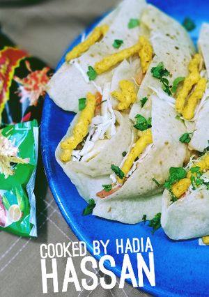 A picture of Chicken pockets 😋 with kurukure twist.